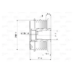 Jednosmerna spojnica alternatora VALEO VAL588013 IC-D1E974