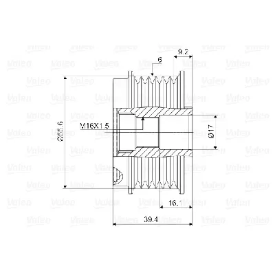 Jednosmerna spojnica alternatora VALEO VAL588013 IC-D1E974
