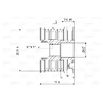 Jednosmerna spojnica alternatora VALEO VAL588014 IC-D1E975
