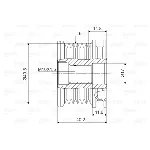 Jednosmerna spojnica alternatora VALEO VAL588016 IC-D1E977