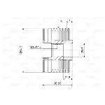 Jednosmerna spojnica alternatora VALEO VAL588017 IC-D1E978