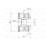 Jednosmerna spojnica alternatora VALEO VAL588019 IC-D1E97A