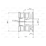 Jednosmerna spojnica alternatora VALEO VAL588020 IC-D1E97B