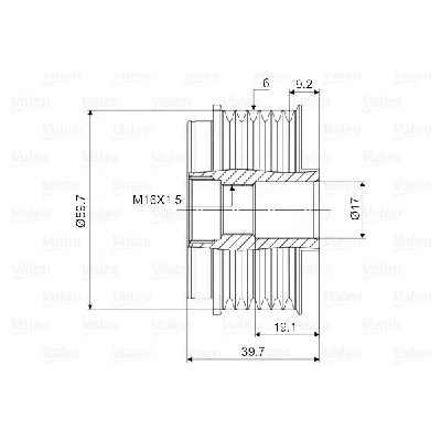 Jednosmerna spojnica alternatora VALEO VAL588021 IC-D1E97C