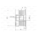 Jednosmerna spojnica alternatora VALEO VAL588022 IC-D1E97D