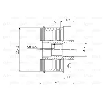 Jednosmerna spojnica alternatora VALEO VAL588023 IC-D1E97E