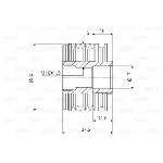 Jednosmerna spojnica alternatora VALEO VAL588025 IC-D1E980