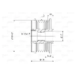 Jednosmerna spojnica alternatora VALEO VAL588028 IC-D1E983