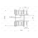Jednosmerna spojnica alternatora VALEO VAL588031 IC-D1E986