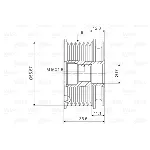 Jednosmerna spojnica alternatora VALEO VAL588032 IC-D1E987
