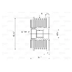 Jednosmerna spojnica alternatora VALEO VAL588033 IC-D1E988