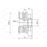 Jednosmerna spojnica alternatora VALEO VAL588035 IC-D1E98A