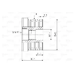 Jednosmerna spojnica alternatora VALEO VAL588036 IC-D1E920