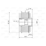 Jednosmerna spojnica alternatora VALEO VAL588037 IC-D1E921