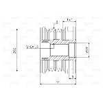 Jednosmerna spojnica alternatora VALEO VAL588039 IC-D1E923