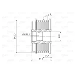 Jednosmerna spojnica alternatora VALEO VAL588042 IC-D1E926
