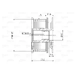 Jednosmerna spojnica alternatora VALEO VAL588044 IC-D1E928