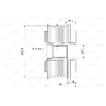 Jednosmerna spojnica alternatora VALEO VAL588050 IC-D1E92E