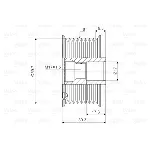 Jednosmerna spojnica alternatora VALEO VAL588053 IC-D1E931