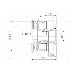 Jednosmerna spojnica alternatora VALEO VAL588054 IC-D1E932