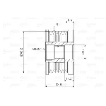 Jednosmerna spojnica alternatora VALEO VAL588056 IC-D1E934