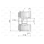 Jednosmerna spojnica alternatora VALEO VAL588057 IC-D1E935