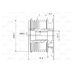 Jednosmerna spojnica alternatora VALEO VAL588060 IC-D1E938