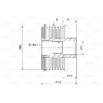 Jednosmerna spojnica alternatora VALEO VAL588061 IC-D1E939