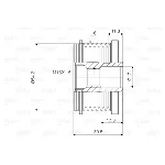 Jednosmerna spojnica alternatora VALEO VAL588062 IC-D1E93A
