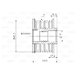 Jednosmerna spojnica alternatora VALEO VAL588063 IC-D1E93B
