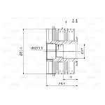 Jednosmerna spojnica alternatora VALEO VAL588065 IC-D1E93D