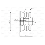 Jednosmerna spojnica alternatora VALEO VAL588067 IC-D1E93F
