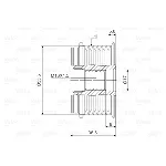 Jednosmerna spojnica alternatora VALEO VAL588068 IC-D1E940