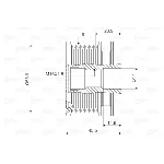 Jednosmerna spojnica alternatora VALEO VAL588071 IC-D1E943