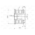 Jednosmerna spojnica alternatora VALEO VAL588072 IC-D1E944