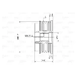 Jednosmerna spojnica alternatora VALEO VAL588073 IC-D1E945
