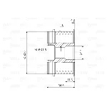 Jednosmerna spojnica alternatora VALEO VAL588074 IC-D1E946