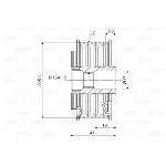 Jednosmerna spojnica alternatora VALEO VAL588075 IC-D1E947