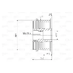 Jednosmerna spojnica alternatora VALEO VAL588077 IC-D1E949