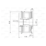 Jednosmerna spojnica alternatora VALEO VAL588079 IC-D1E94B