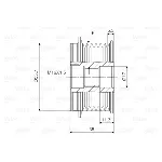 Jednosmerna spojnica alternatora VALEO VAL588080 IC-D1E94C