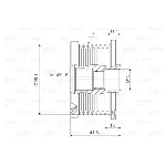 Jednosmerna spojnica alternatora VALEO VAL588082 IC-D1E94E