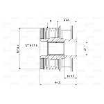 Jednosmerna spojnica alternatora VALEO VAL588085 IC-D1E951