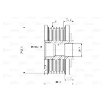 Jednosmerna spojnica alternatora VALEO VAL588089 IC-D1E955