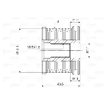 Jednosmerna spojnica alternatora VALEO VAL588090 IC-D1E956