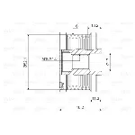Jednosmerna spojnica alternatora VALEO VAL588092 IC-D1E958