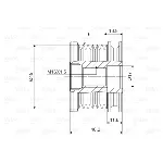 Jednosmerna spojnica alternatora VALEO VAL588095 IC-D1E95B