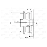 Jednosmerna spojnica alternatora VALEO VAL588097 IC-D1E95D