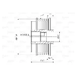 Jednosmerna spojnica alternatora VALEO VAL588098 IC-D1E95E