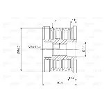 Jednosmerna spojnica alternatora VALEO VAL588100 IC-D1E960